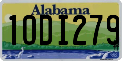 AL license plate 10DI279