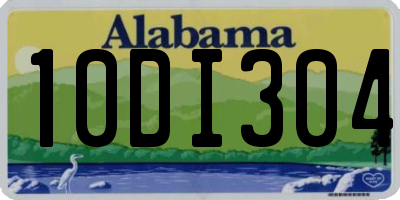 AL license plate 10DI304