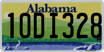 AL license plate 10DI328