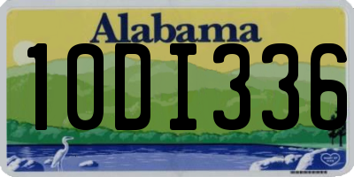 AL license plate 10DI336