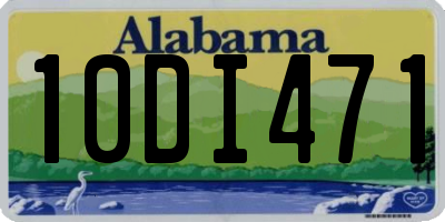 AL license plate 10DI471