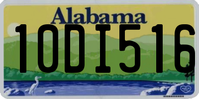 AL license plate 10DI516