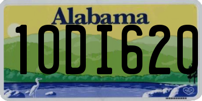 AL license plate 10DI620