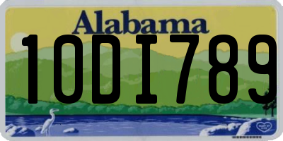 AL license plate 10DI789