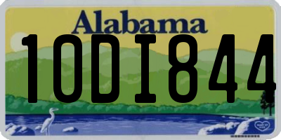 AL license plate 10DI844