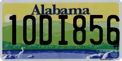 AL license plate 10DI856