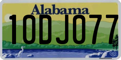 AL license plate 10DJ077