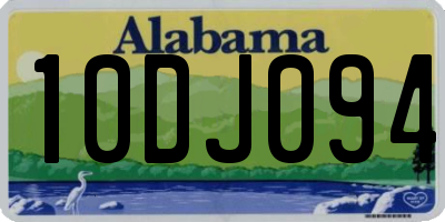 AL license plate 10DJ094