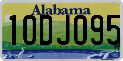 AL license plate 10DJ095
