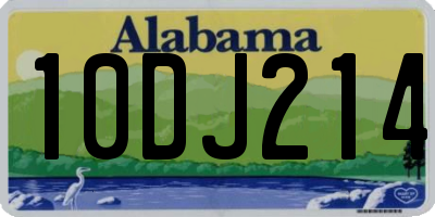 AL license plate 10DJ214