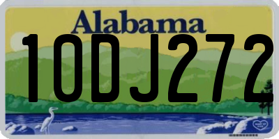AL license plate 10DJ272