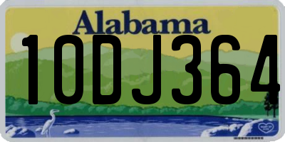 AL license plate 10DJ364