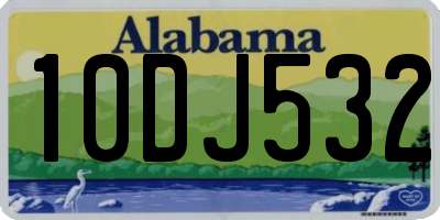 AL license plate 10DJ532