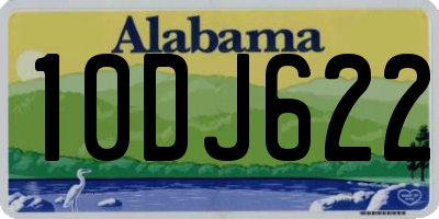 AL license plate 10DJ622