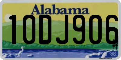 AL license plate 10DJ906