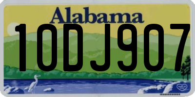 AL license plate 10DJ907