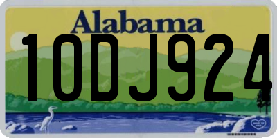 AL license plate 10DJ924
