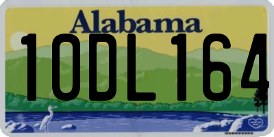 AL license plate 10DL164