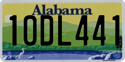 AL license plate 10DL441