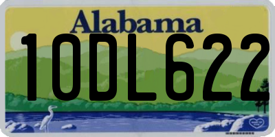 AL license plate 10DL622