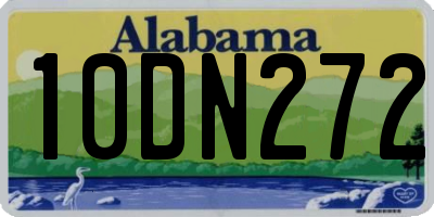 AL license plate 10DN272