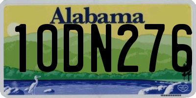 AL license plate 10DN276