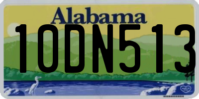 AL license plate 10DN513