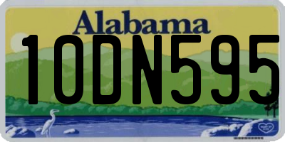AL license plate 10DN595