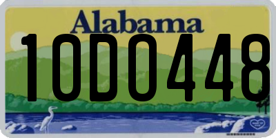 AL license plate 10DO448
