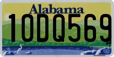 AL license plate 10DQ569