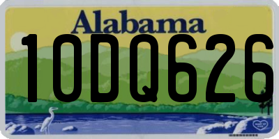 AL license plate 10DQ626