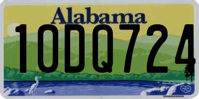 AL license plate 10DQ724