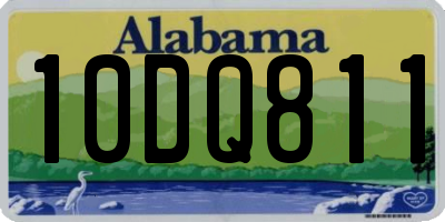 AL license plate 10DQ811