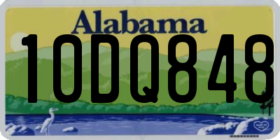 AL license plate 10DQ848