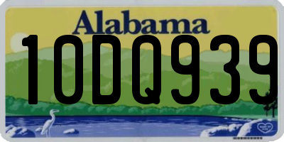 AL license plate 10DQ939