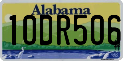 AL license plate 10DR506