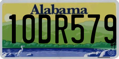 AL license plate 10DR579