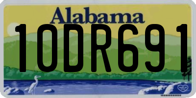 AL license plate 10DR691