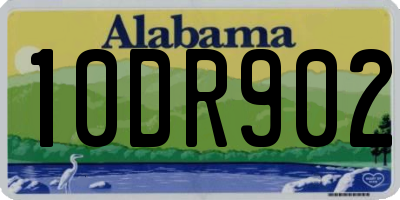 AL license plate 10DR902