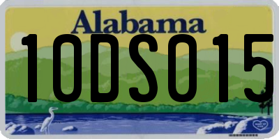 AL license plate 10DS015