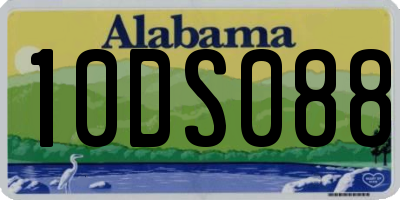 AL license plate 10DS088