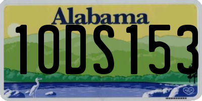 AL license plate 10DS153