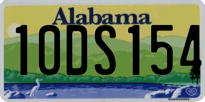 AL license plate 10DS154