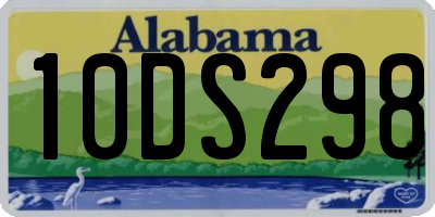 AL license plate 10DS298