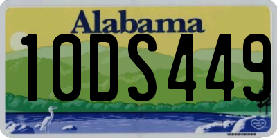 AL license plate 10DS449