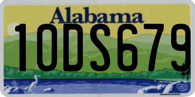 AL license plate 10DS679