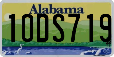 AL license plate 10DS719