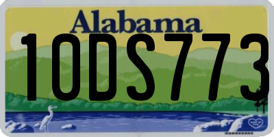 AL license plate 10DS773
