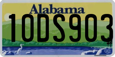 AL license plate 10DS903