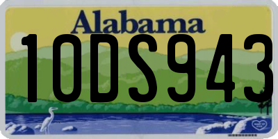 AL license plate 10DS943